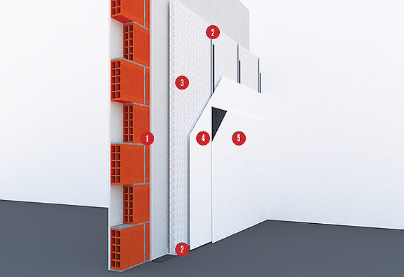 Controparete con materiale isolante e finitura in doppia lastra | 2